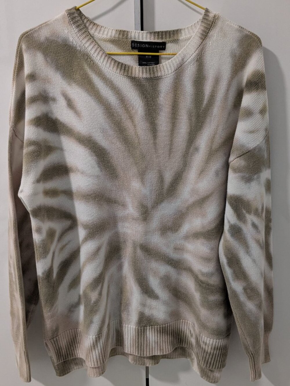 Design History Tie-Dye Boxy Dropped Sleeve Sweater - M